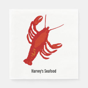 Personalised Red Lobster Napkins
