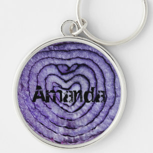 Personalised Red Onion Key Ring