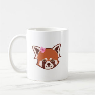 Personalised Red Panda Monogram Mug