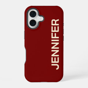 Personalised Red Phone Case, Gift for Her or Mum iPhone 16 Case