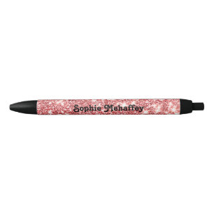 Personalised Red Scrap Sketchbook Black Ink Pen
