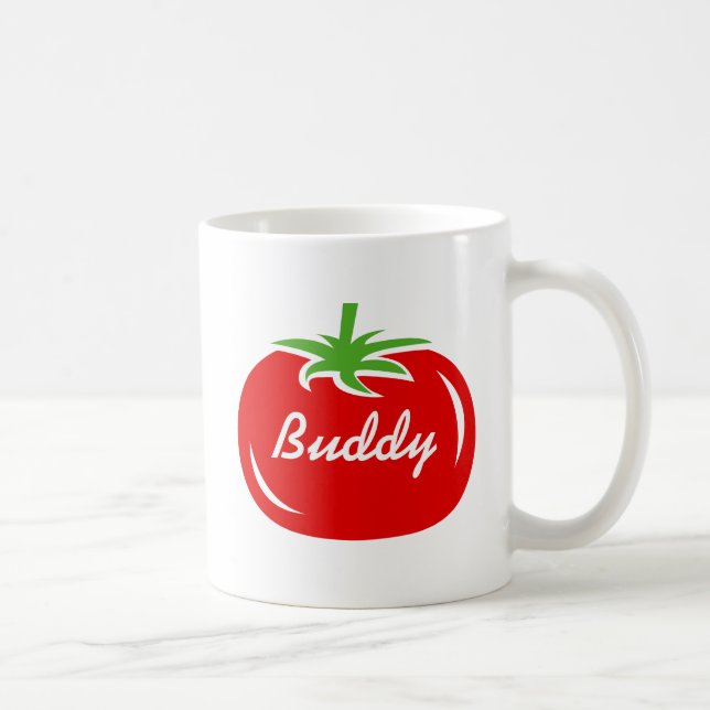 Personalised red tomato coffee mug gift idea (Right)