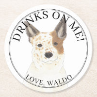 Personalised Red White Australian Cattledog Heeler