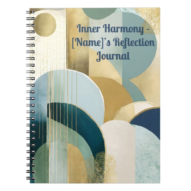 Personalised Reflection Journal - 'Inner Harmony'  (Front)