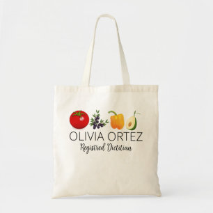 Personalised Registered Dietician Gift, Custom Nut Tote Bag