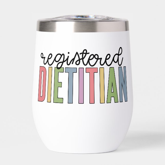 Personalised Registered Dietician Multicolored RD (Front)