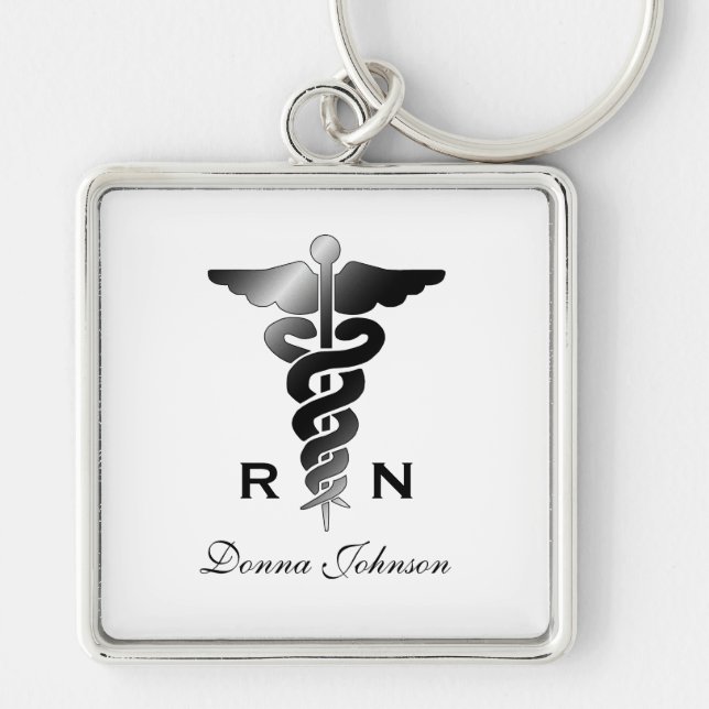 Personalised: Registered Nurse Keychain (Front)