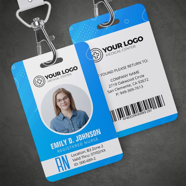 Personalised Registered Nurse RN Photo ID Badge (Creator Uploaded)
