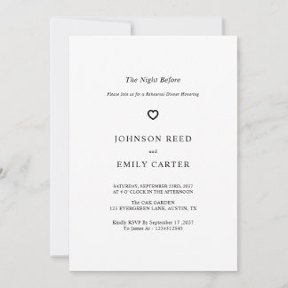 Personalised Rehearsal dinner Invitation