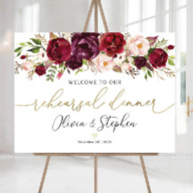 Personalised Rehearsal Dinner Sign, Wedding Rehear
