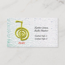 Personalised Reiki Master business cards