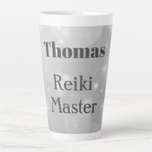 Personalised Reiki Master sparkle design Latte Mug