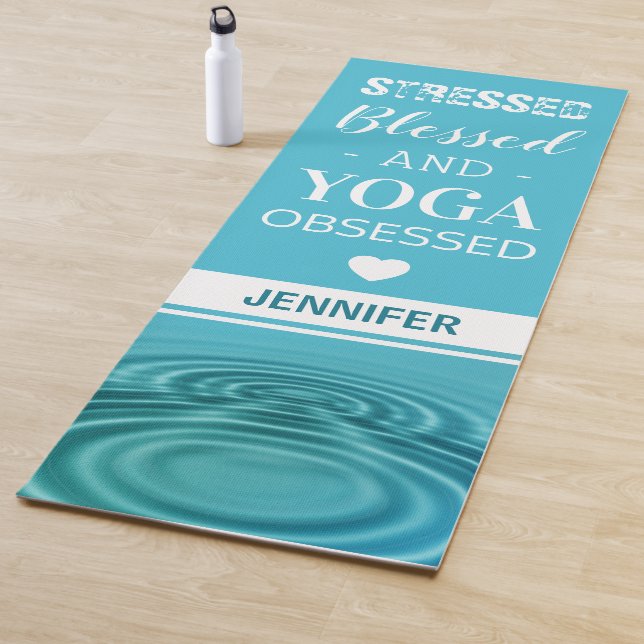 Personalised Relaxing Yoga | Exercise Quote Yoga Mat (In Situ)