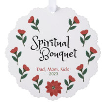 Personalised Religious Christmas Ornament Card