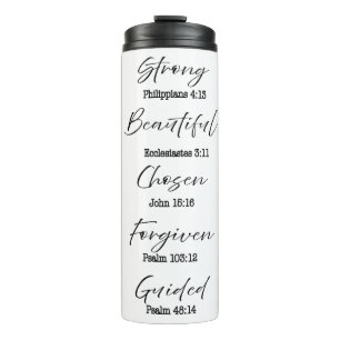 Personalised Religious Quotes Thermal Tumbler