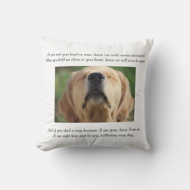 Personalised Remembrance Pillow by Golden Journeys (Front)