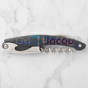 Personalised repeating name 5 letters Corkscrew