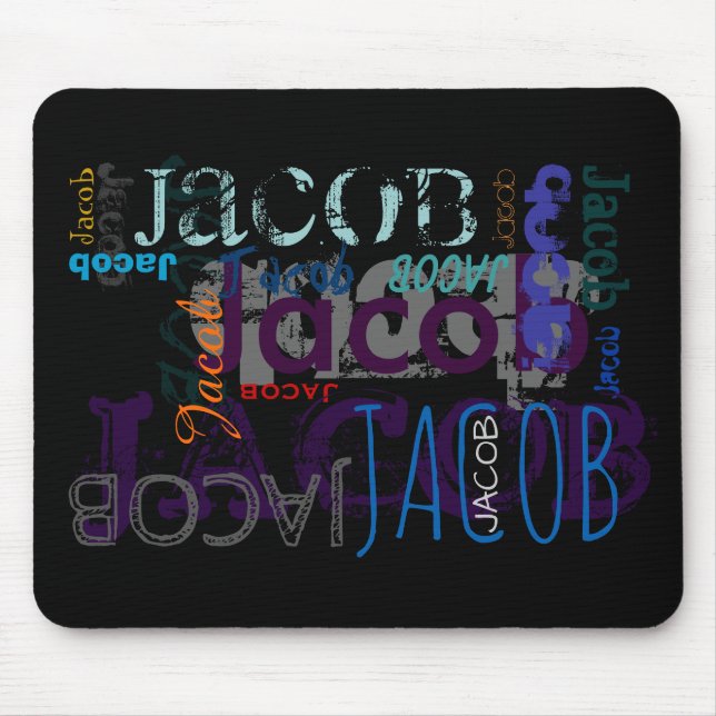 Personalised Repeating Name 5 letters Mousepad (Front)