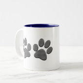 Personalised Rescue Dog Dad Gifts Dog Paws MUG (Front Left)