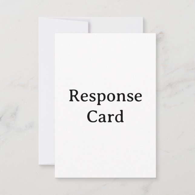 personalised Response Card 3.5" x 5" (Front)