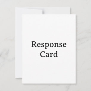 personalised Response Card 4.25" x 5.5"
