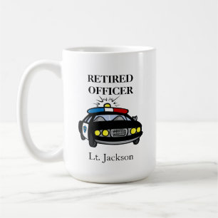 Personalised Retired Police Officer Coffee Mug