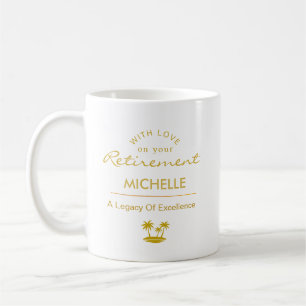 Personalised Retirement A Legacy Of Excellence Coffee Mug