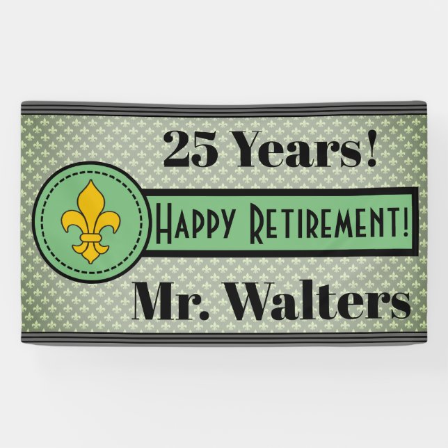 Personalised Retirement Banner (Horizontal)