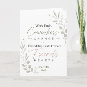 Personalised Retirement Friendship Gift Card