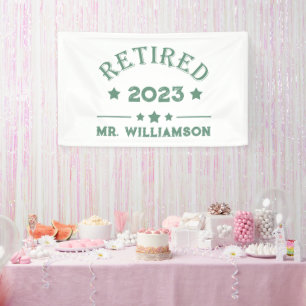 Personalised retirement gift idea banner