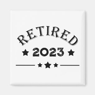 Personalised retirement gift idea magnet