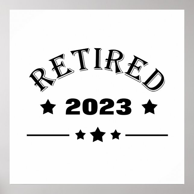 Personalised retirement gift idea poster (Front)