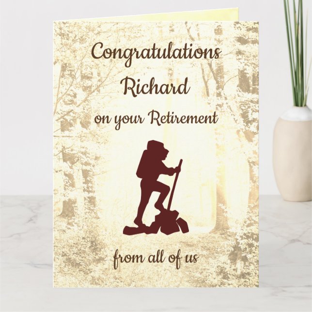 Personalised Retirement Greeting Card (Front)