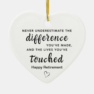 Personalised Retirement Legacy Ceramic Ornament