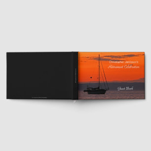 Personalised Retirement Party Book, Sailboat Guest Book