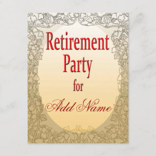 Personalised Retirement Party Invitation