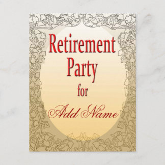 Personalised Retirement Party Invitation