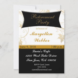 Personalised Retirement Party Invitation