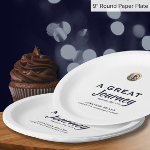 Personalised Retirement Party Paper Plates