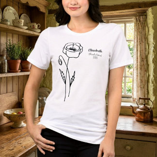 Personalised Retirement Poppy T-Shirt