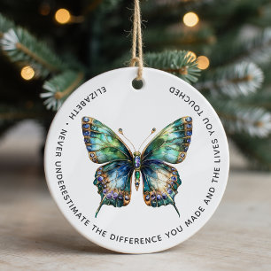 Personalised Retirement Thank You Ceramic Ornament