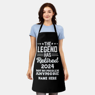 Personalised retirement The Legend has retired Apron