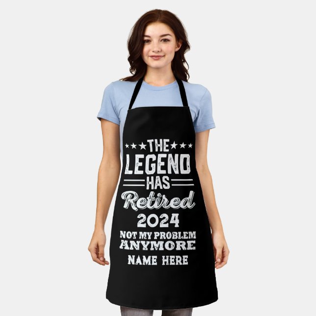 Personalised retirement The Legend has retired Apron (Worn)