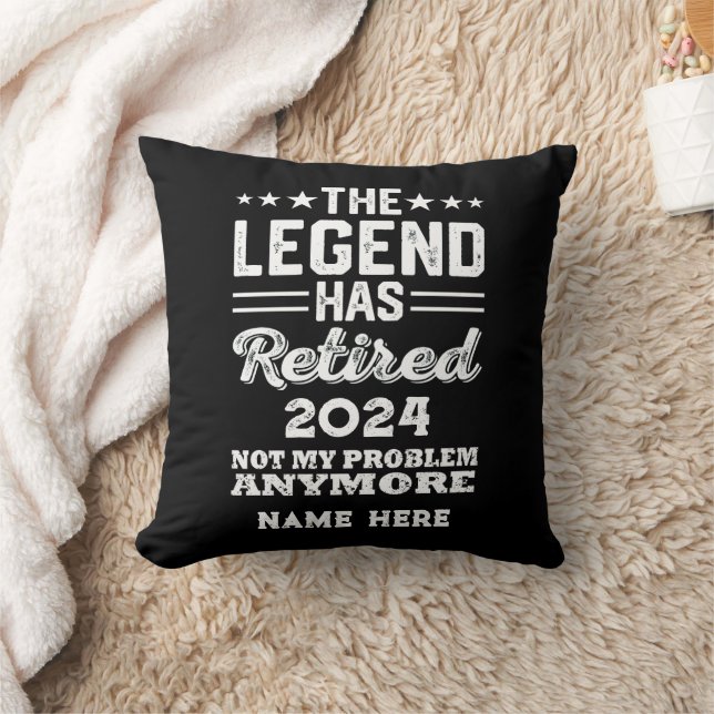Personalised retirement The Legend has retired Cushion (Blanket)