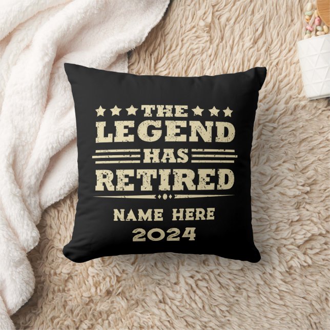 Personalised retirement The Legend has retired Cushion (Blanket)