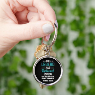 Personalised retirement The Legend has retired Key Ring