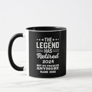 Personalised retirement The Legend has retired Mug