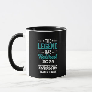 Personalised retirement The Legend has retired Mug