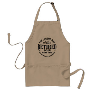 Personalised retirement The Legend has retired Standard Apron