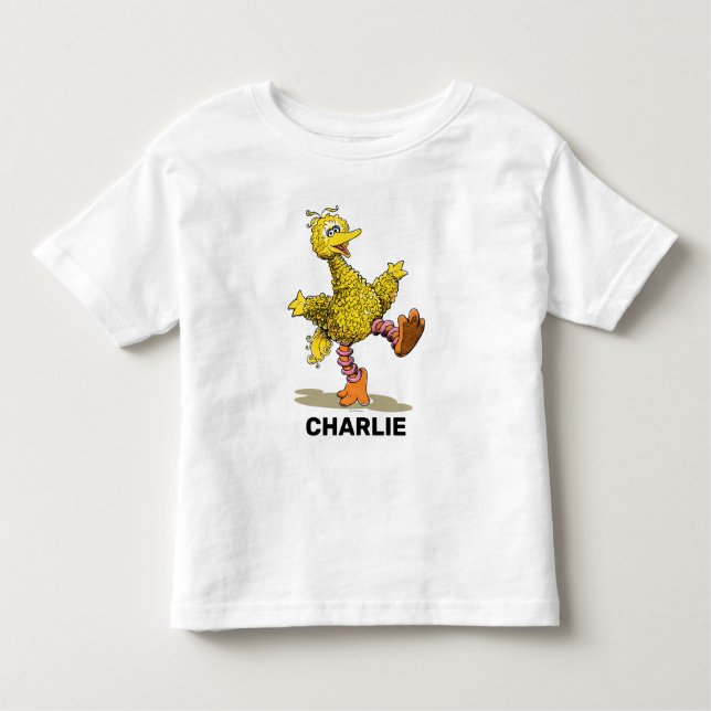 Personalised Retro Art Big Bird Toddler T-Shirt (Front)